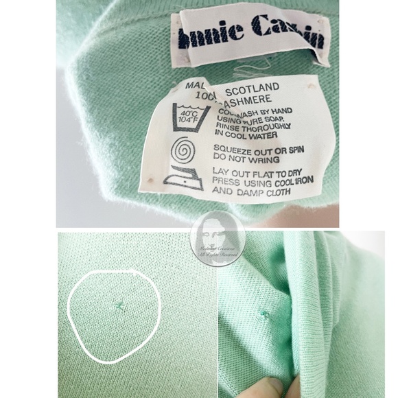 Bonnie Cashin Maxi Dress Belted Cashmere Knit Funnel Neck Vintage Retro 70s HTF - Picture 11 of 11